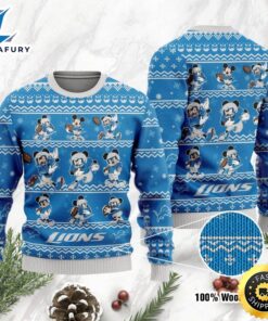 Detroit Lions Mickey Mouse Holiday…