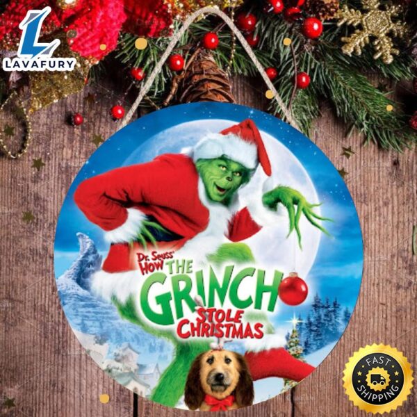 Dr. Seuss’ How The Grinch Stole Christmas 2023 Grinch Merry Christmas Sign