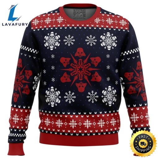 Empire Snowflakes Star Wars Ugly Christmas Sweater Sweater