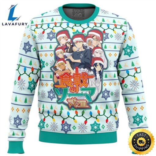 Food Wars Fight to Conquer Ugly Christmas Sweater Sweater