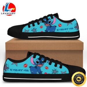 Funny Stitch Kiss My Ass Low Top Sneaker