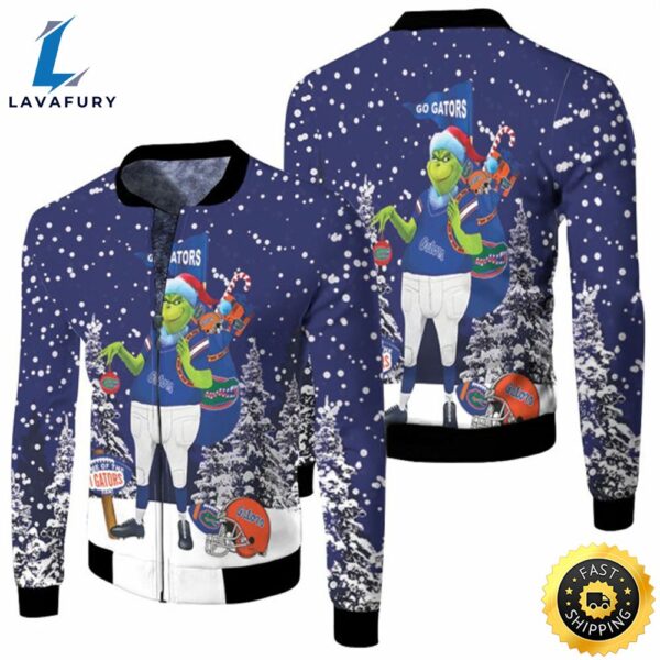 Grinch Florida Gators Christmas 3D T Shirt Hoodie Sweater Jersey Fleece Bomber Jacket
