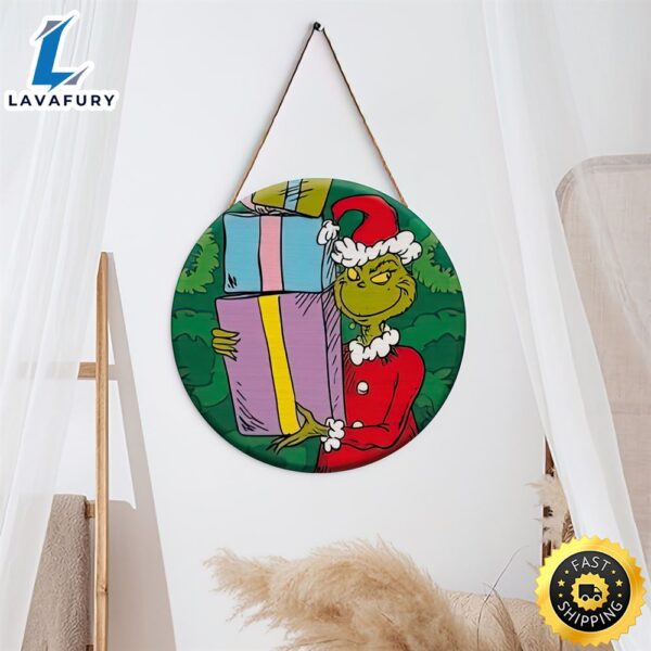Grinch How The Grinch Stole Christmas Present 2023 Grinch Christmas Sign