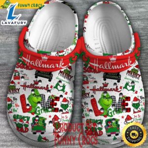 Hallmark Grinch Christmas Crocs Shoes…