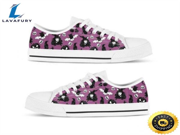 Halloween Black Witch Converse Sneakers Canvas Low Top Shoes