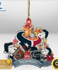 Houston Texans Snoopy Christmas Personalized…