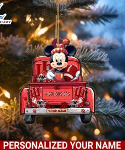 Indiana Hoosiers Mickey Mouse Ornament…