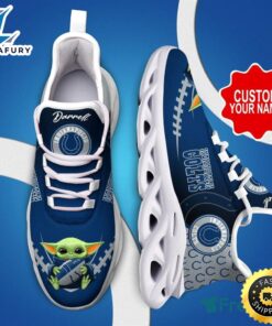 Indianapolis Colts NFL Baby Yoda Sneakers Max Soul Shoes Custom Name For Fans