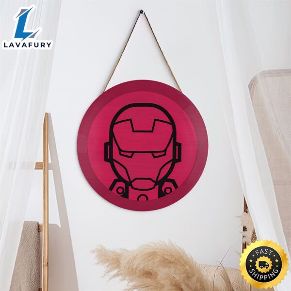 Iron Man Logo Icon Illustration Marvel Christmas Sign