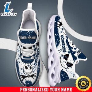 Jack Skellington Dallas Cowboys White NFL Clunky Shoess Personalized Your Name