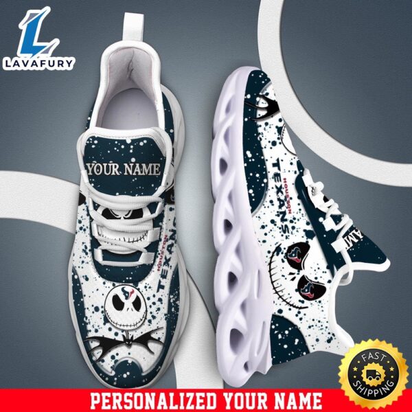 Jack Skellington Houston Texans White NFL Clunky Shoess Personalized Your Name