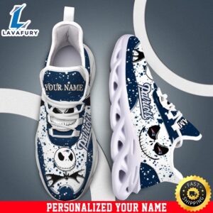 Jack Skellington New England Patriots White NFL Clunky Shoess Personalized Your Name