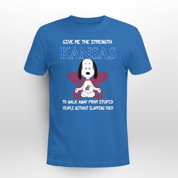 Kansas Jayhawks Snoopy Yoga Give Me The Strength Limited Edition