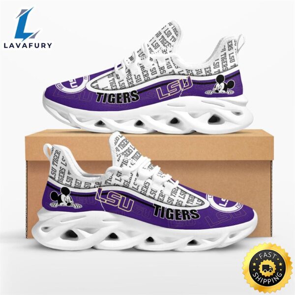 LSU Tigers Mickey Mouse Max Soul Shoes