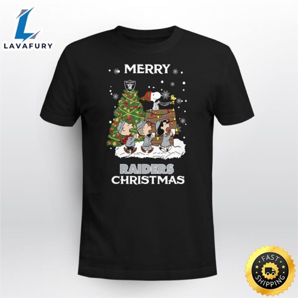 Las Vegas Raiders Snoopy Family Christmas Shirt