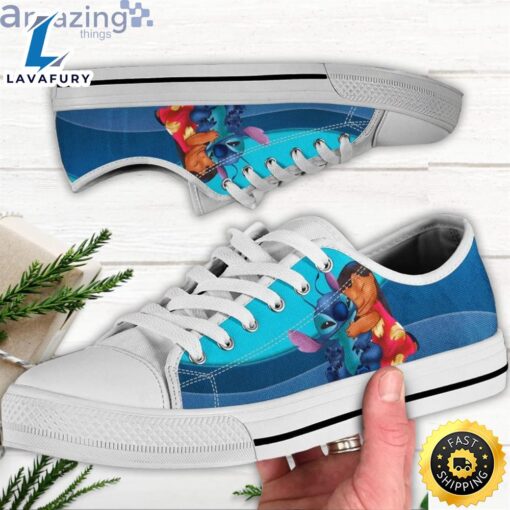 Lilo And Stitch Low Top Canvas Shoes