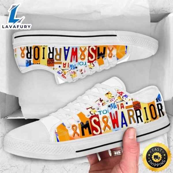 MS Warrior – Multiple Sclerosis Awareness Low Top Shoes