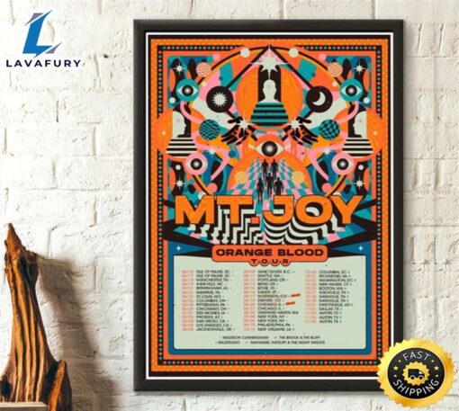 MT.Joy Tour 2023 Poster, MT.Joy Tour Poster Canvas