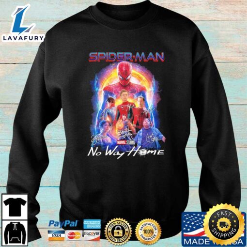 Marvel Studios Spider-Man No Way Home Characters Signatures Shirt