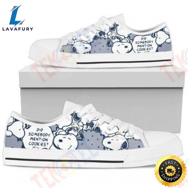 Mens Womens Navy Snoopy Low Top Shoes Custom Print Footwear Converse