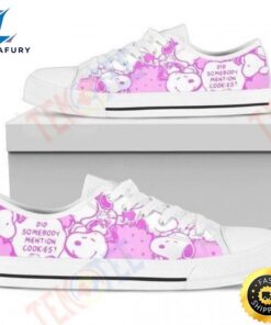 Mens Womens Purple Snoopy Low…