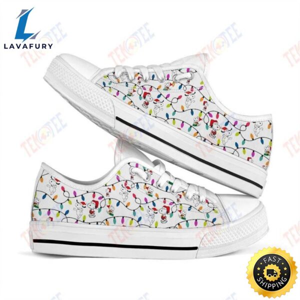 Mens Womens Snoopy Twinkle Leds Low Top Shoe Low Top Shoes