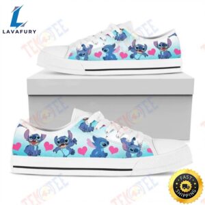 Mens Womens Stitch Heart Unisex Low Top Sneakers Trending Brand Low Top Shoes