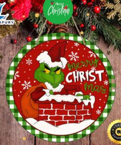 Merry Christmas Grinch 2023 Santa Claus Grinch Merry Christmas Sign