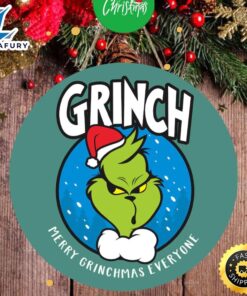 Merry Grinchmas Everyone Grinch Face…