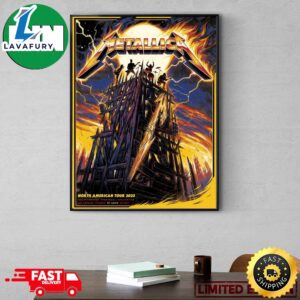 Metallica M72 St Louis North American Tour 2023 M72STL November 2nd And 5th At The Dome At America’s Center Poster Canvas