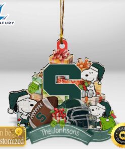 Michigan State Spartans Snoopy Christmas…
