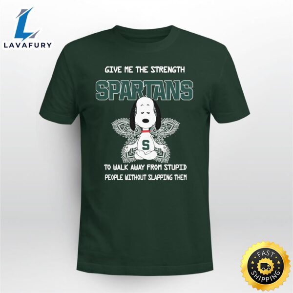 Michigan State Spartans Snoopy Yoga Give Me The Strength Limited Edition