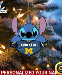 Michigan WolverinesStitch Custom Name Ornament…