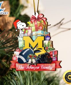 Michigan Wolverines And Snoopy Christmas…