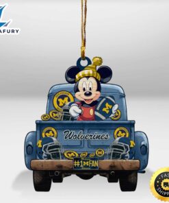 Michigan Wolverines Mickey Mouse Christmas…