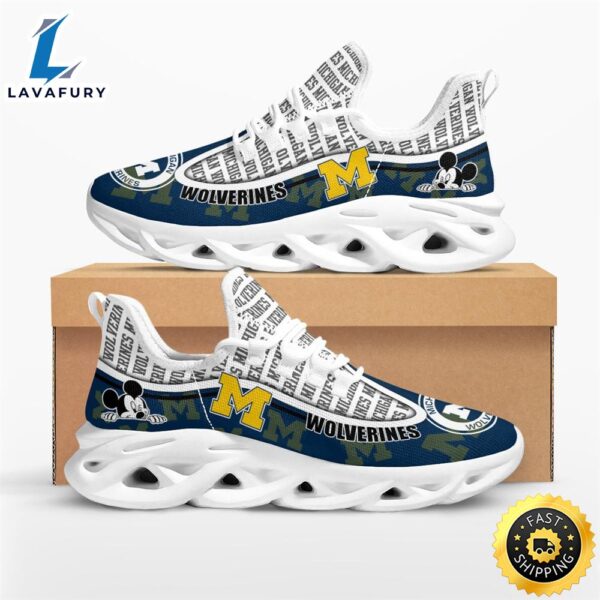 Michigan Wolverines Mickey Mouse Max Soul Shoes