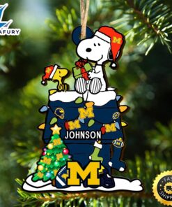 Michigan Wolverines Snoopy Christmas NCAA…