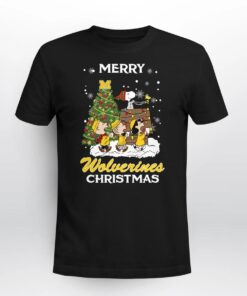 Michigan Wolverines Snoopy Family Christmas…