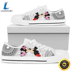 Mickey And Minnie Mandala Low Top Converse Sneaker Style Shoes