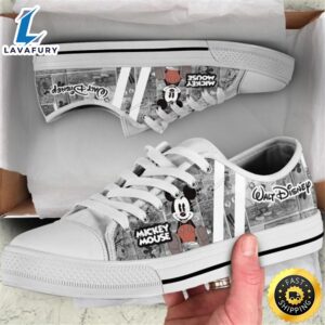 Mickey Mouse Disney Custom Print Canvas Sneakers Low Top Shoes