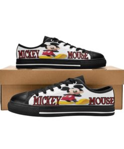 Mickey Mouse Kid Designer Shoes Low Top Canvas Shoes