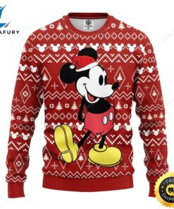 Mickey Wearing Santa Hat Ugly…