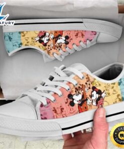 Mickey and Minnie Character Low Top Converse Sneaker Style Shoes