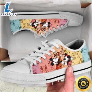 Mickey and Minnie Character Low Top Converse Sneaker Style Shoes