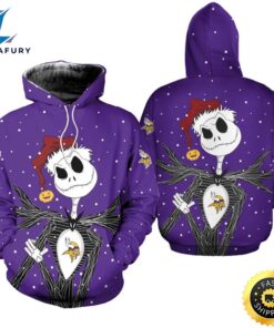 Minnesota Vikings Jack Skellington Christmas…