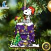 Minnesota Vikings Snoopy NFL Christmas Ornament Personalized Your Name