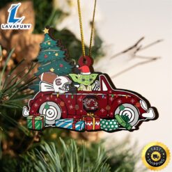 NCAA South Carolina Gamecocks And Baby Yoda Christmas Ornament