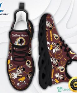 NCAA Washington Redskins Mickey Custom Name Max Soul Sneaker Running Shoes