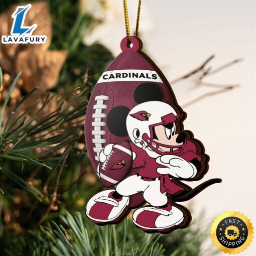 NFL Arizona Cardinals Mickey Mouse Christmas Ornament