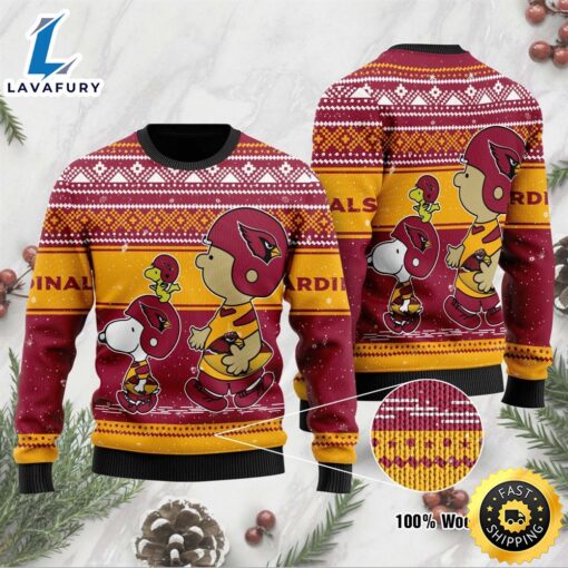 NFL Arizona Cardinals Snoopy Ugly Christmas Sweaters